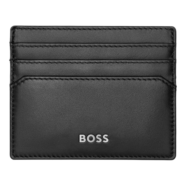 Porta-Cartões Smooth Black HUGO BOSS