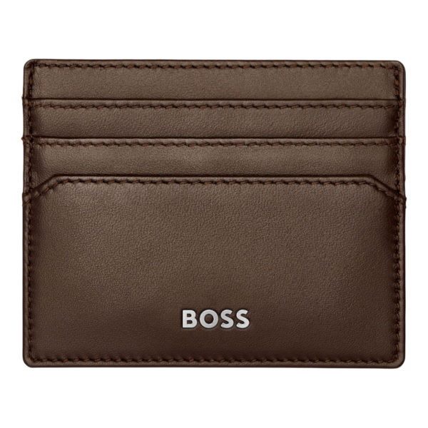 Porta-Cartões Smooth Brown HUGO BOSS