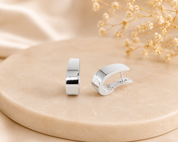 Brincos Ouro Branco 19,2kt