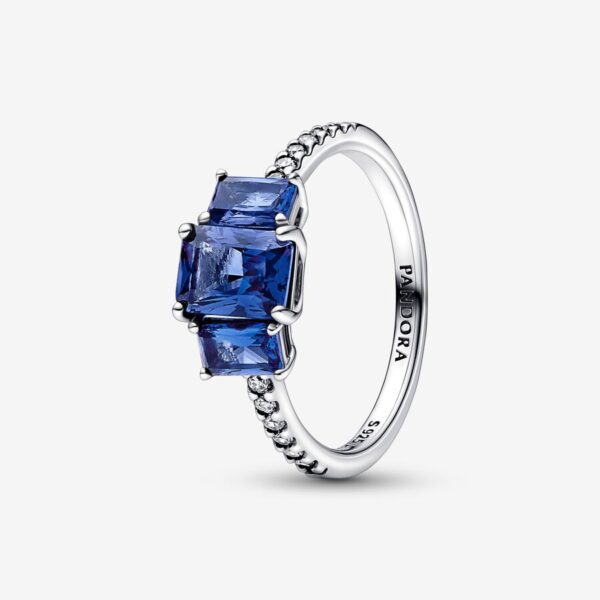 Anel Blue Stone Sparkling azul Pandora