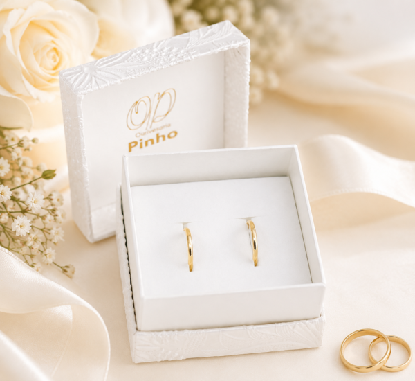 Aliança 2mm Ouro Amarelo 19.2Kt