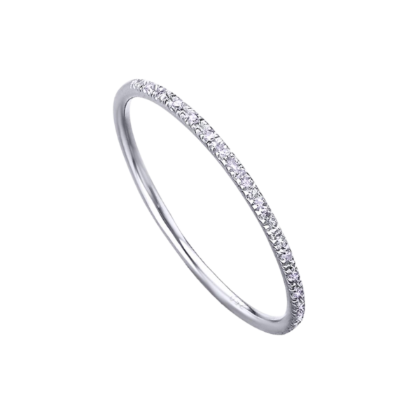 Anel Diamantes Ouro Branco 18Kt Lecarré