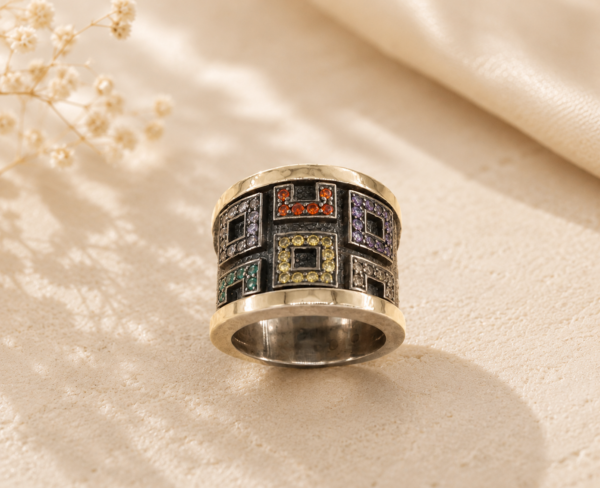 Franco Vieira Silver and Gold Ring