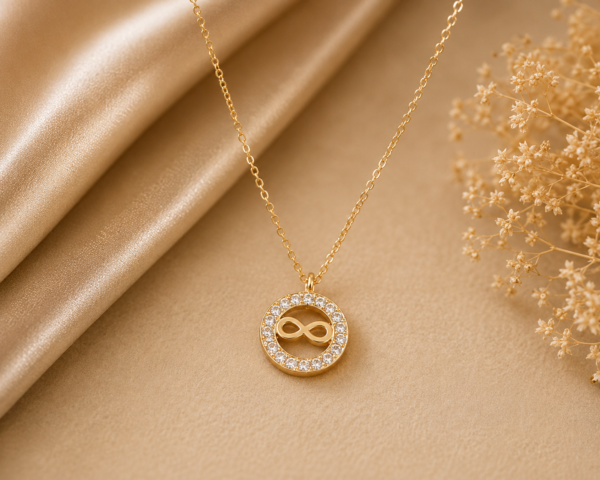Colar Infinito Ouro 19,2Kt