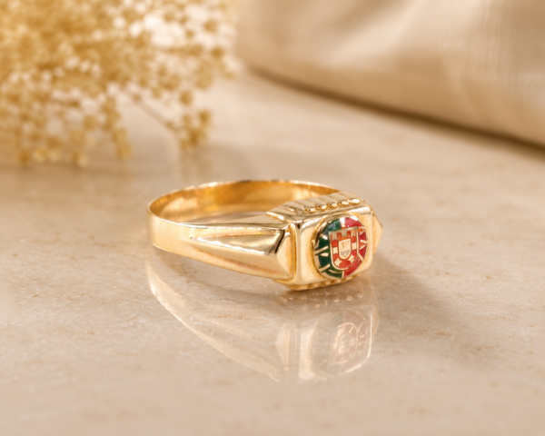 Anel Escudo Português Ouro 19.2Kt