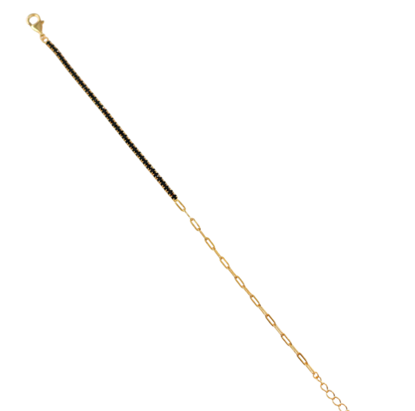 Pulseira Riviera Preta Prata