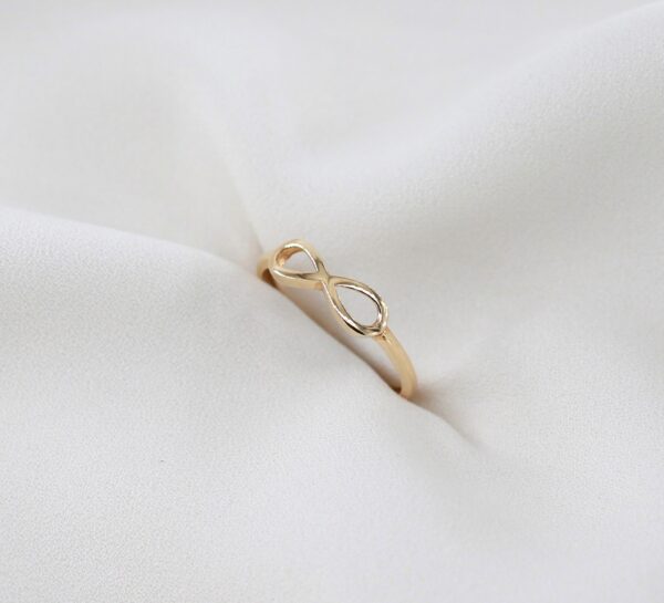 Anel Infinito Ouro 9kt