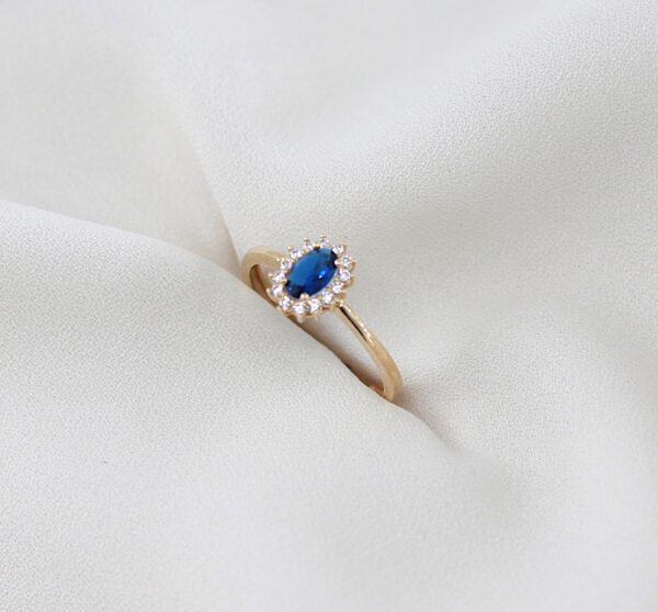 Anel Lady Di Ouro 9kt