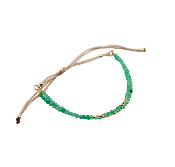 Pulseira Pedrinhas Prata Dourada