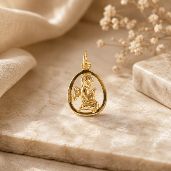 Medalha Anjo Ouro 19.2kt