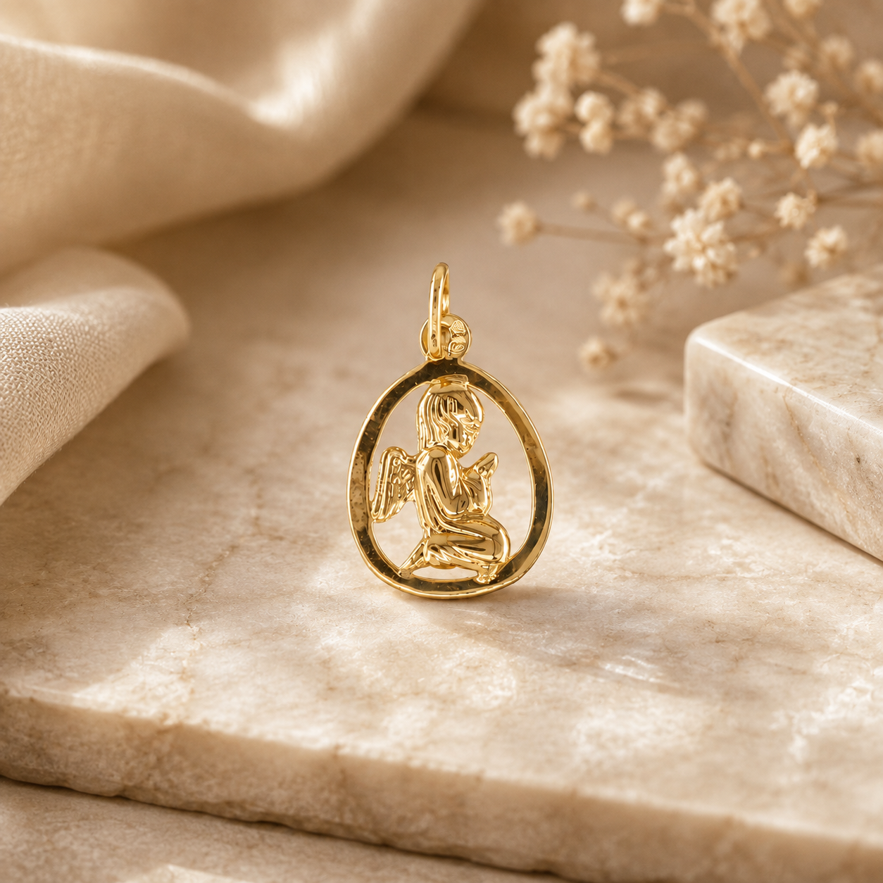 Medalha Anjo Ouro 19.2kt