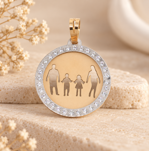 Medalha Família Ouro 19,2kt