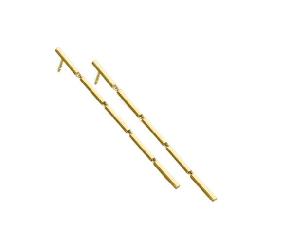 Chopstick Earrings 18Kt Gold Le Carré