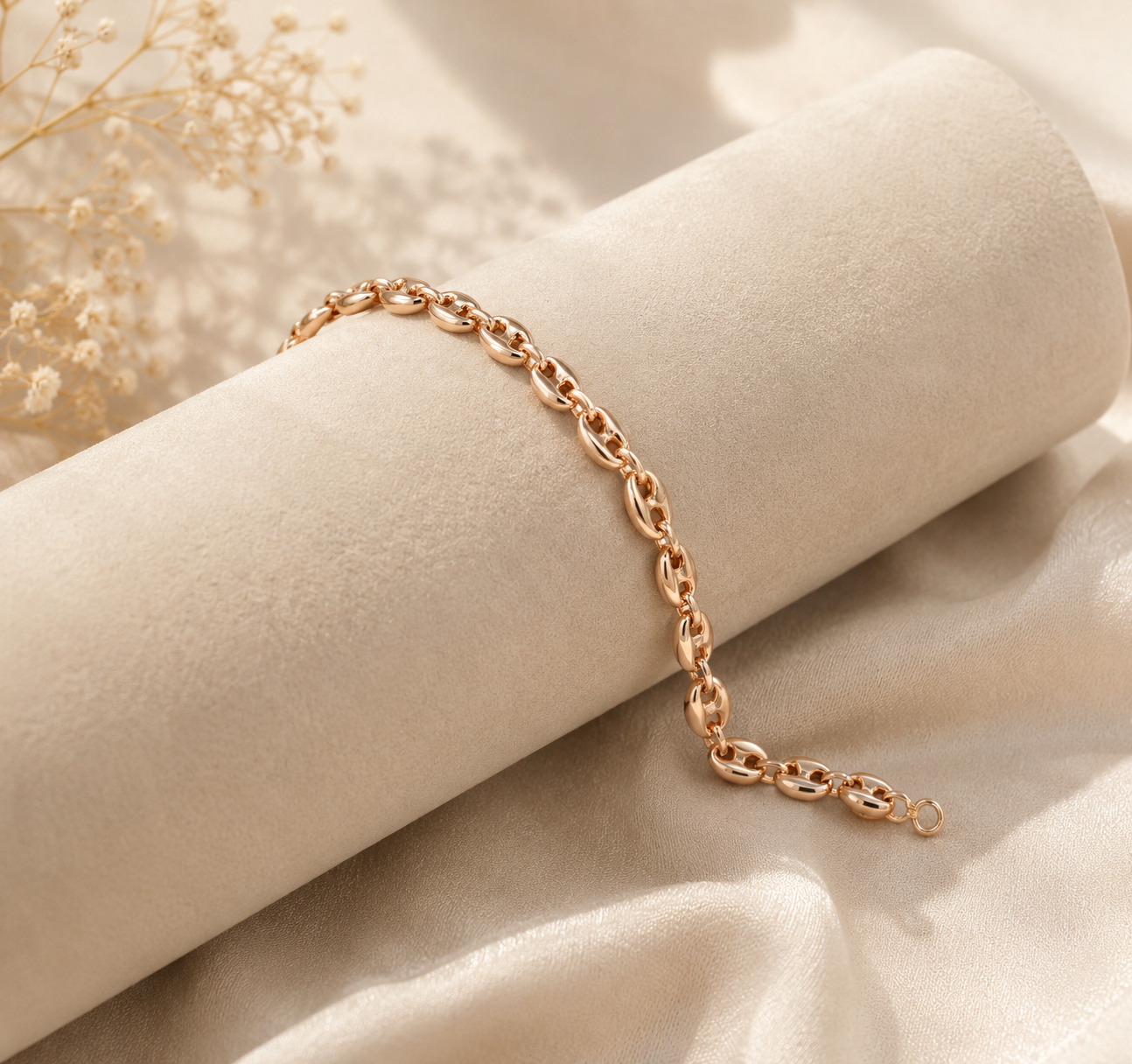 Pulseira Grão de Café Ouro 19,2Kt