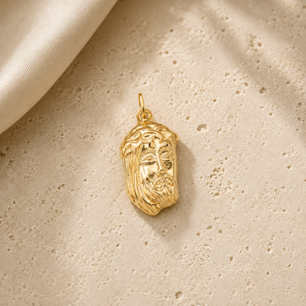 Medalha Cara de Cristo Ouro 19,2Kt