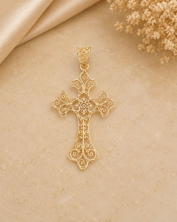 Cruz Filigrana Ouro 19,2Kt