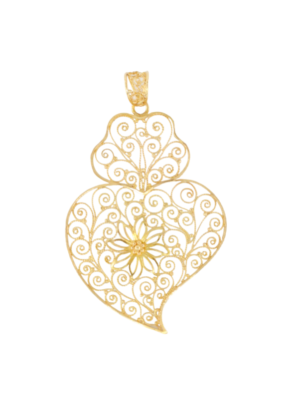 Viana Filigree Heart 19.2Kt Gold