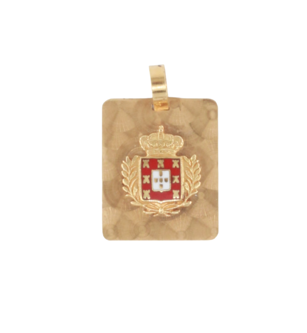 Portuguese Coat of Arms Medal 19.2kt Gold.