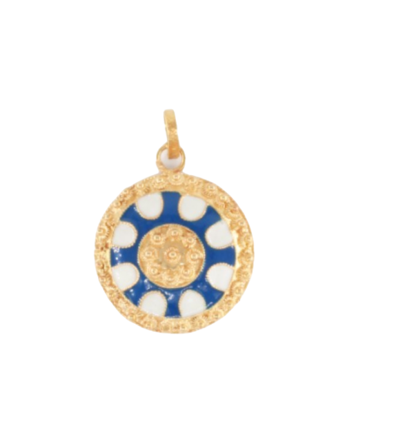 19.2Kt Gold Enameled Caramujo Medal