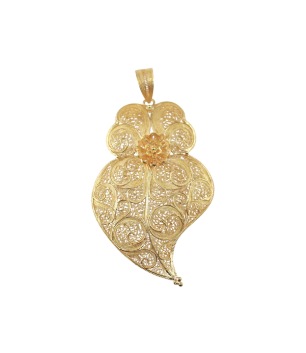 Coração Viana Filigrana Ouro 19.2Kt