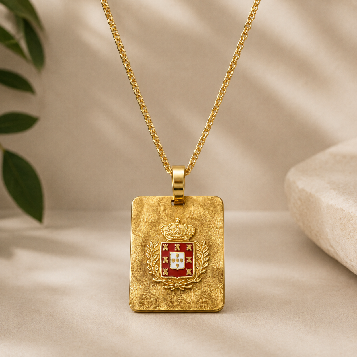Medalha Ouro com Fio Ouro