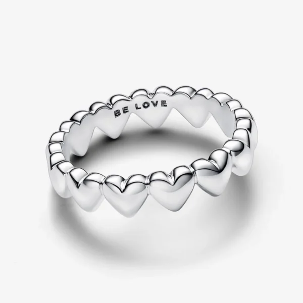 Pandora Row of Hearts Ring