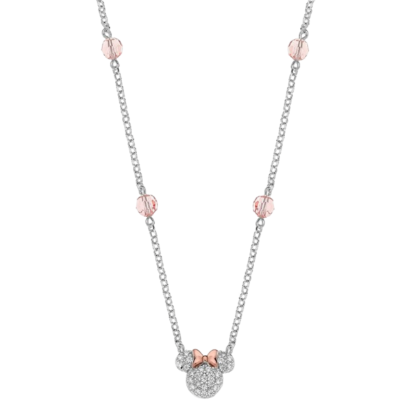 Disney Silver Stones Minnie Necklace.