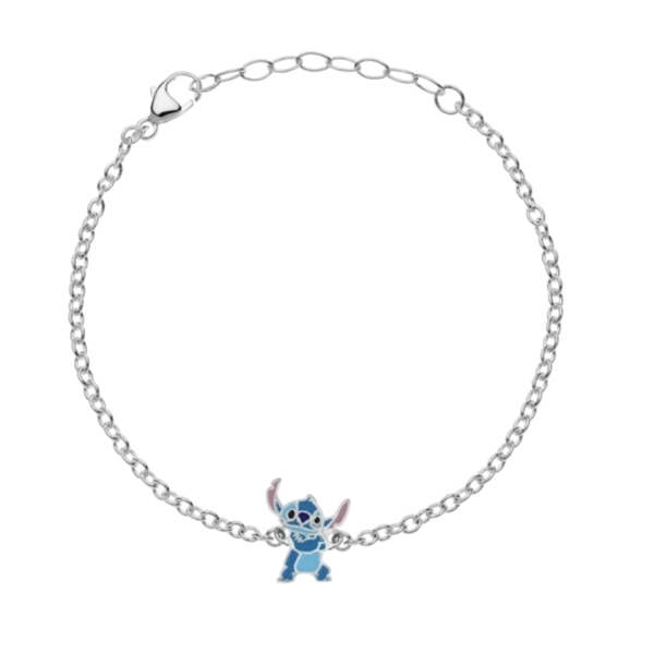 Pulseira Stitch Prata Disney