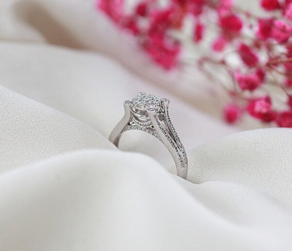 Anel Diamantes Ouro 19,2Kt