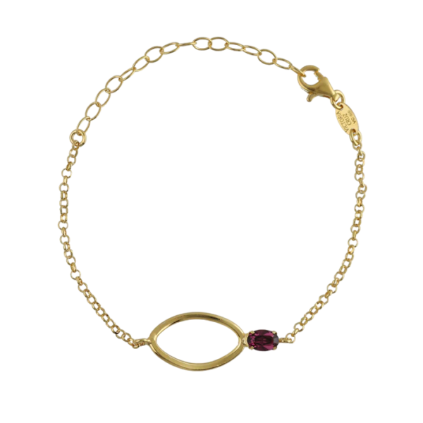 Golden Silver Crystal Bracelet