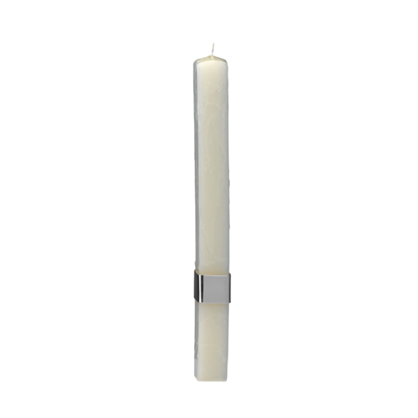 Silver Baptism Candle