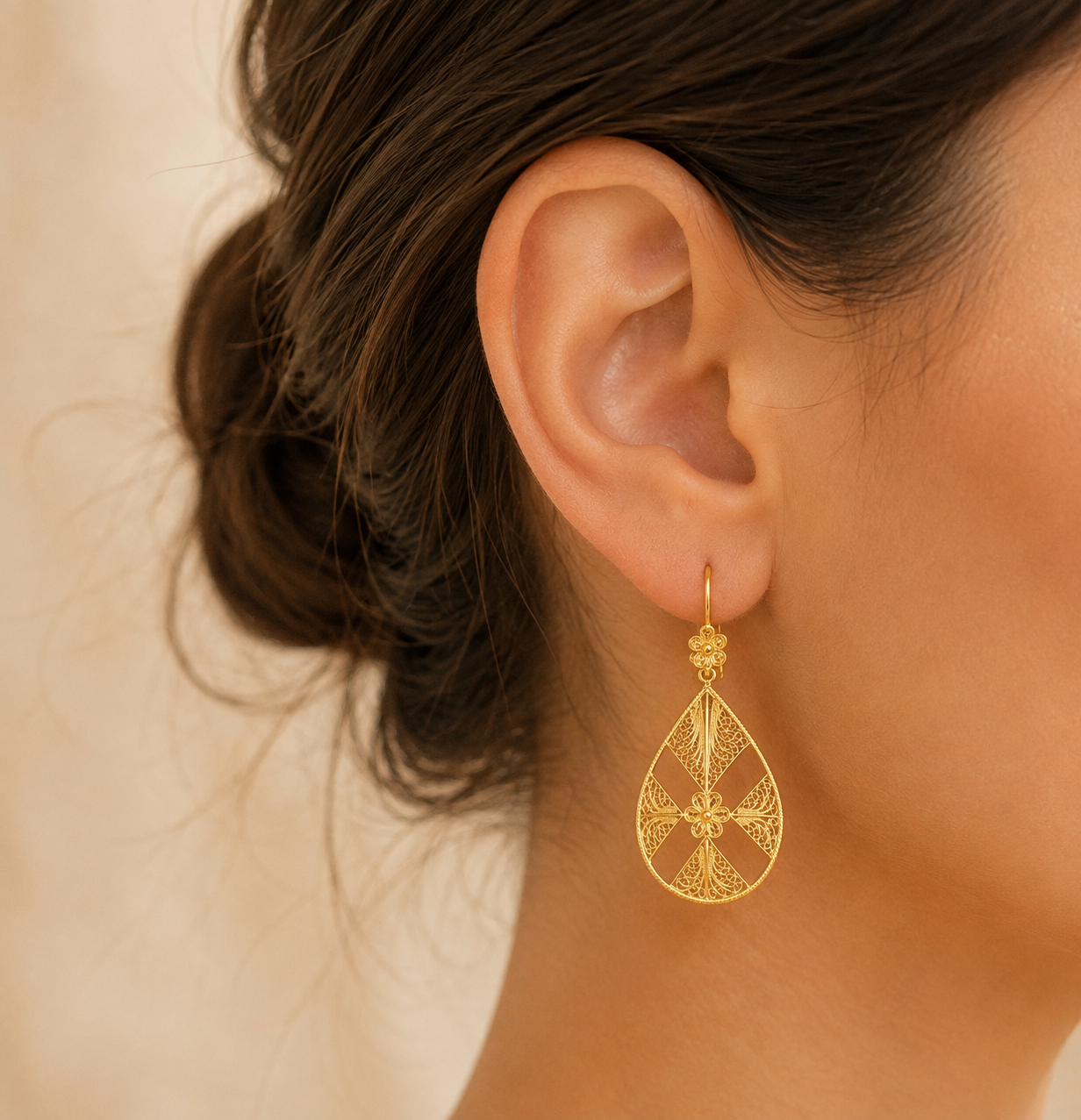 Brincos Ouro Pendentes