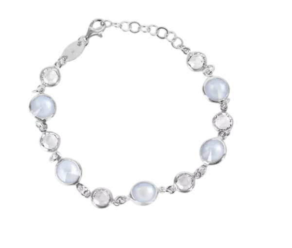 Pulseira Cristais Prata Victória Cruz