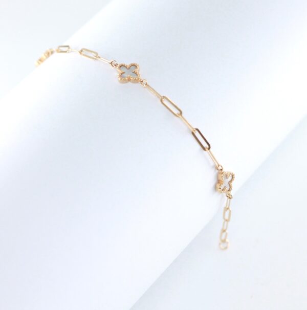 19.2Kt Gold Flower Bracelet