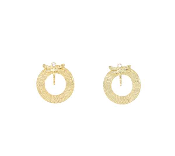 Libelinha Silver Hoop Earrings