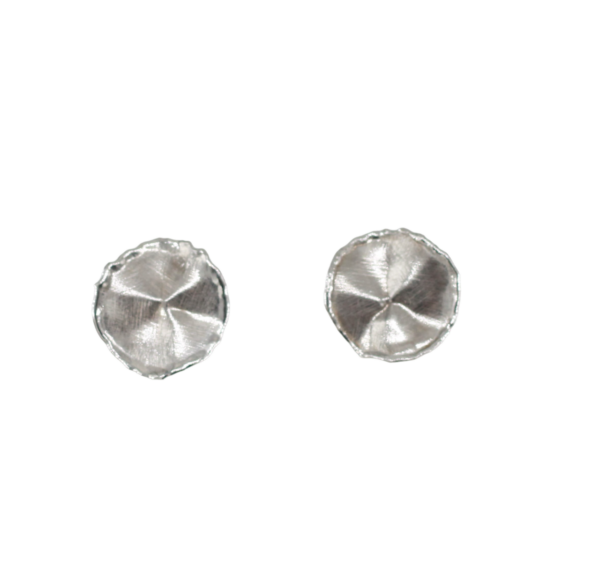 Silver Irregular Patella Earrings