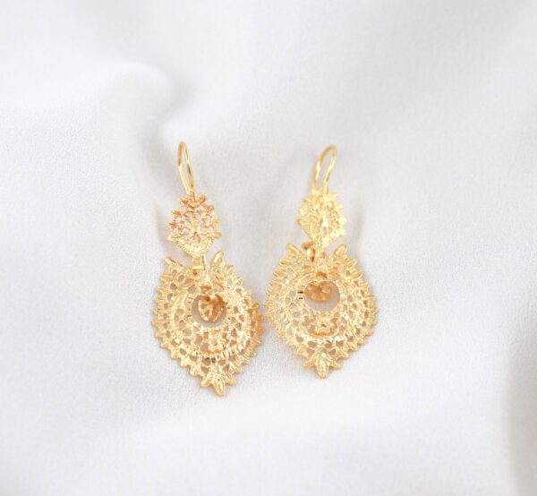 19.2Kt Gold Queen Earrings