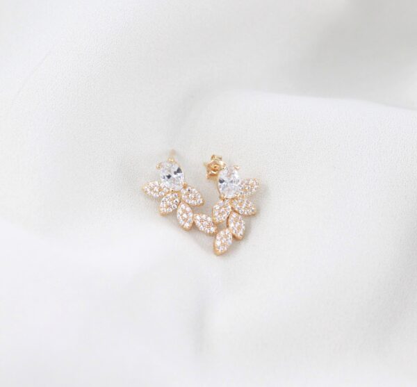 19.2kt Gold Zirconia Earrings