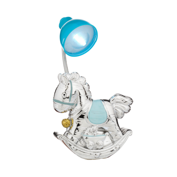 Candeeiro Cavalinho  PVD Prateado