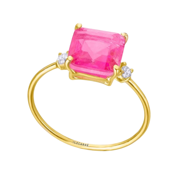 Anel Quartzo Rosa Ouro 18kt LEcarré