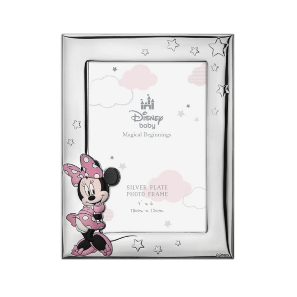 Moldura Minnie PVD Prateado