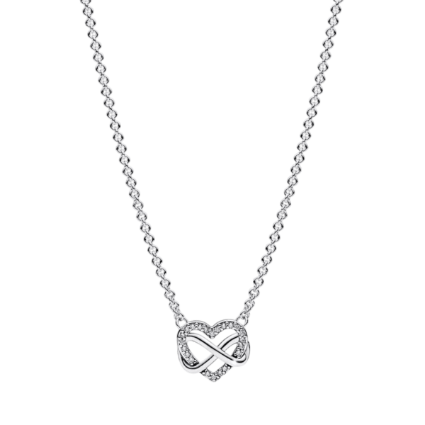 Colar Infinity Heart Prata Pandora