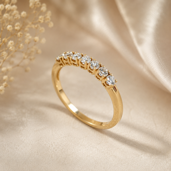 Anel Diamantes Ouro 19,2Kt