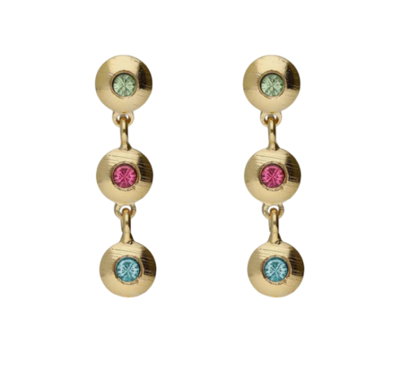 Brincos Cristais Prata Victória Cruz