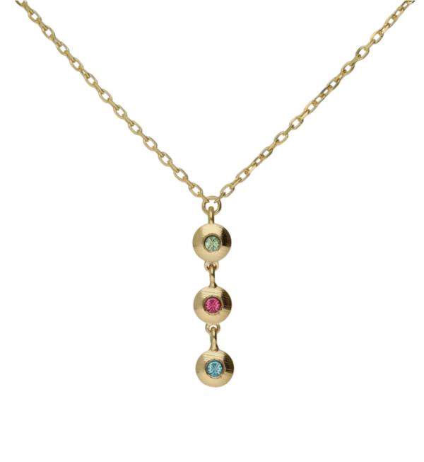 Colar Cristais Prata Victória Cruz