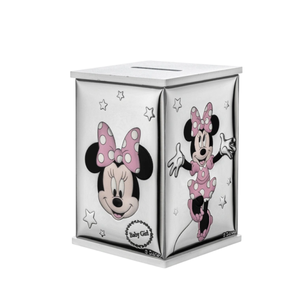 Mealheiro Minnie Pvd Prateado