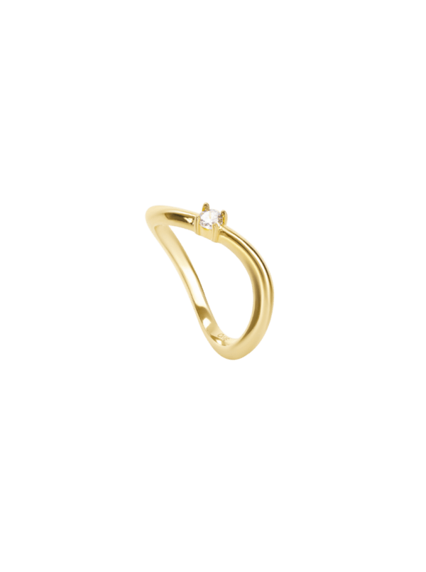 Anel Infinity Solitaire Gold One