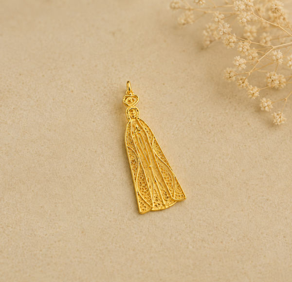 Medalha N.S. Fátima Ouro 19,2Kt