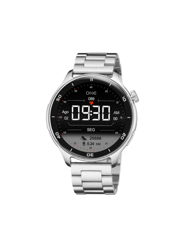 Relógio Smartwatch GPS Silver One