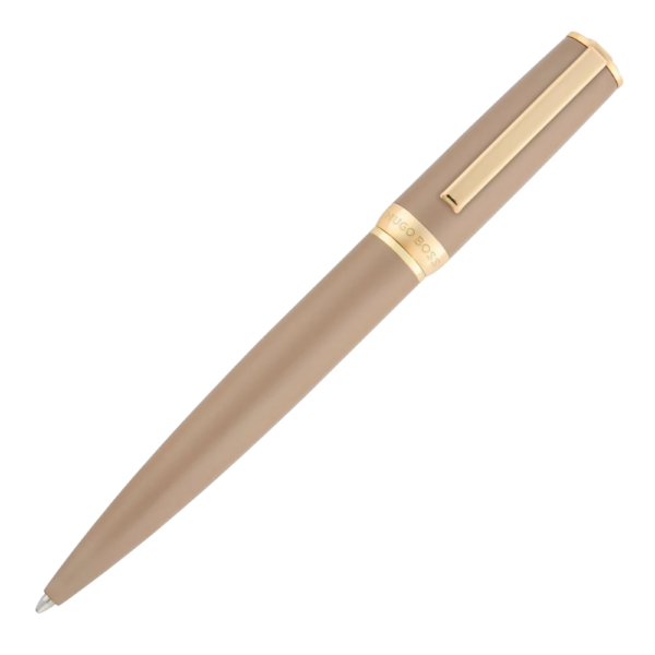 Esferográfica Nude Dourada Boss